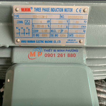ĐỘNG CƠ WNM YE3-112M-2 4KW 380V